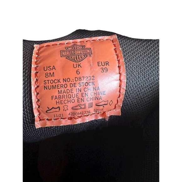 Harley-Davidson Denway Boots Women’s 8M Leather Beige Moto Riding - Picture 12 of 16